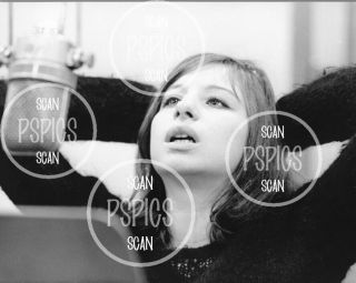 Barbra Streisand Rare 1960s Recording Session Photo