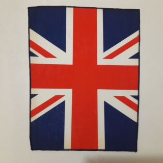 Vintage British Flag 80s Back Patch Uk Union Jack Punk Shirt Skinhead