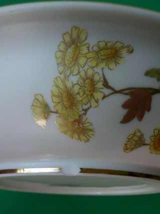 c.  1890 Royal Worcester Floral Covered Cheese Dish Bowl with Drainer 1393 8