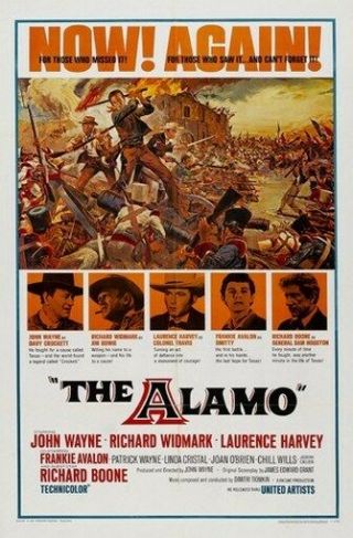The Alamo Movie Poster John Wayne Rare Hot Vintage 3