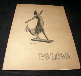 Ca.  1920 Anna Pavlova & Ballet Russe Souvenir Photo & Info Program
