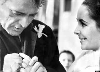 Elizabeth Taylor And Richard Burton Happy The Day Of Your Marriage 8x10 Photo Pr