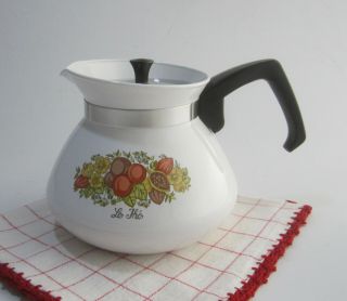 Vintage Corning Ware SPICE O ' (Of) LIFE Teapot 6 Cup Tea Pot Kettle P - 104 Le Thé 4