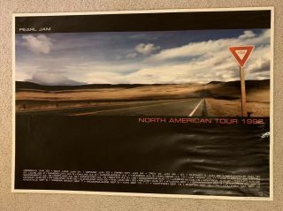 Pearl Jam 1998 Yield North American Tour Concert Poster 23x33