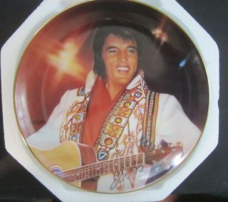 1995 Bradford Exchange " The Spirit " Elvis Presley Commemorative Plate Limited Ed