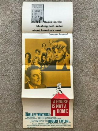 Insert Poster 13x36: A House Is Not A Home (1964) Shelley Winters
