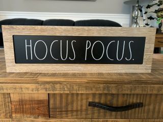 Rae Dunn Halloween Wooden Sign Hocus Pocus
