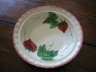 Blue Ridge Covered Dish Wild Strawberry (?vegetable,  fruit,  salad bowl with lid) 3