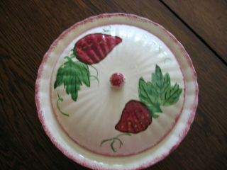 Blue Ridge Covered Dish Wild Strawberry (?vegetable,  fruit,  salad bowl with lid) 6