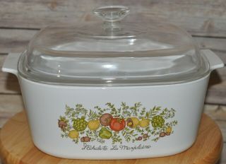 Corning Ware Spice of Life 5 Liter Casserole Dutch Oven A - 5 - B W/A - 12 - C Lid 5