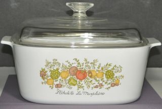 Corning Ware Spice of Life 5 Liter Casserole Dutch Oven A - 5 - B W/A - 12 - C Lid 8
