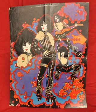 Kiss Paul Stanley Solo Album Poster - 1978 Aucoin Mural Part 1 Of 4