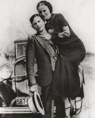 1933 Bank Robbers Bonnie And Clyde 8x10 Photo Picture Print 0234071117
