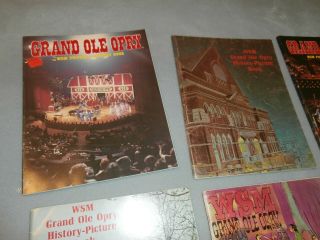 7 VINTAGE WSM GRAND OLE OPRY HISTORY PICTURE BOOKS 2