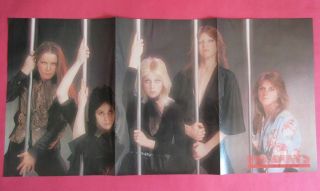 Runaways Cherie Currie Joan Jett Lita Ford 1977 Pin Up Poster Japan K3 U13