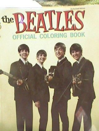Vintage The Beatles Official Coloring Book 10 - 18