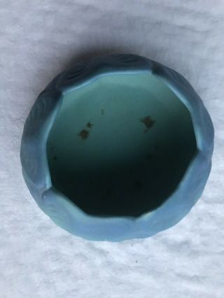Van Briggle Flowered Ming Blue Pottery Planter Vase 4