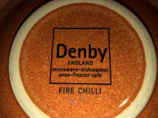 Denby Fire Chilli Soup Cereal Bowls (set Of 2) 3