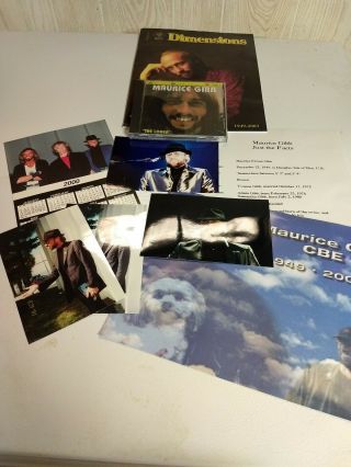 Bee Gees Maurice Gibb Fan Package Poster,  Tribute Fanzine,  Fan Cd,  4 Photos,