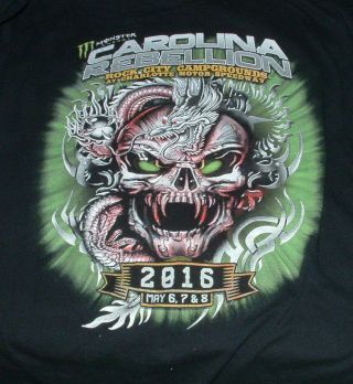Carolina Rebellion T Shirt Xl 2016 Ghost Deftones Scorpions Rob Zombie
