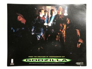 Matthew Broderick Jean Reno In Godzilla 1998 Lobby Card 083