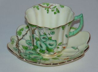 Rare Antique Art Deco Royal Paragon Bone China Tea Cup & Saucer Set 1920 