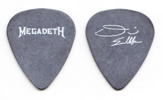 Vintage Megadeth Dave Ellefson Signature Gray Guitar Pick 1995 Youthanasia Tour