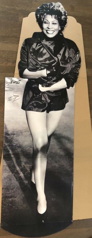 Tina Turner Hanes Promotional Cardboard Cutout (lifesize) 72”x 28”