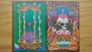 Grateful Dead Double Postcard Bg - 152/153 Fillmore West Nye 1968