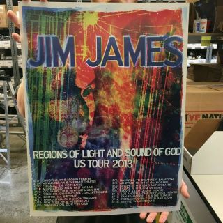 Jim James 1st Album Rare Tour Poster Vinyl Record My Morning Jacket Jason Isbell