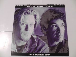 Hall & Oates Do It For Love Rare In - Store Promo Poster Flat
