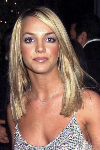 Glossy Photo Picture 8x10 Britney Spears With Purple Makeup On The Eyes