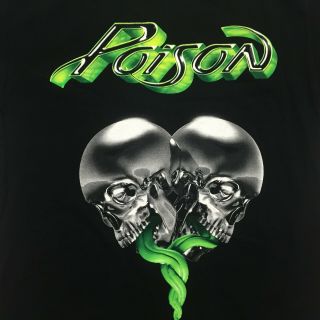 Poison Live Raw And Uncut 2008 Us Concert Tour T Shirt Sz Large