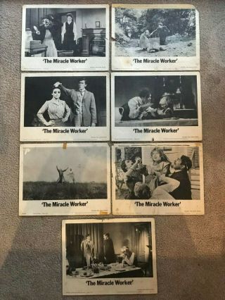 7 Lobby Cards 11x14: The Miracle Worker (1962) Anne Bancroft