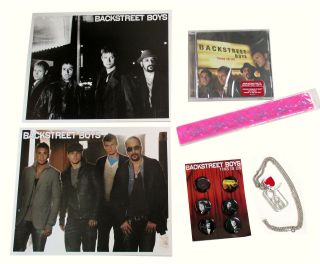 Backstreet Boys 6 Piece This Is Us Gift Set Cd Pins Bracelet Necklace Photos