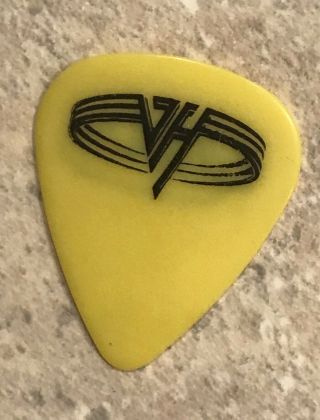 1995 Eddie Van Halen Balance Custom Tour Guitar Pick Evh Pic Yellow Variant Rare