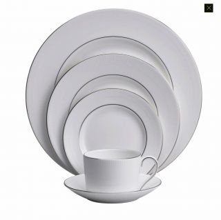 Vera Wang By Wedgwood Blanc Sur Blanc Five - Piece Place Setting -