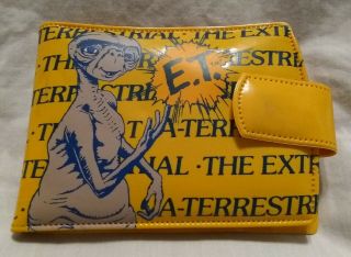 1982 E.  T.  Et The Extra Terrestrial Vintage Vinyl Plastic Wallet
