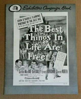 " The Best Things In Life Are " Gordon Macrae Movie Pressbook,  1956