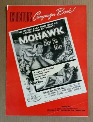 " Mohawk " Scott Brady,  Neville Brand Movie Pressbook,  1956