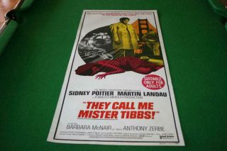 They Call Me Mister Tibbs 1970 Aust Orig Daybill Movie Poster In Near Cond