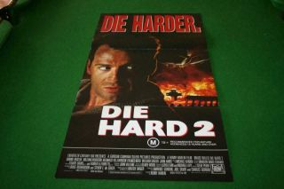 Die Hard 2 1990 Rare Australian Daybill Movie Poster In Very Good Cond