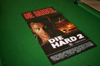 DIE HARD 2 1990 RARE AUSTRALIAN DAYBILL MOVIE POSTER IN VERY GOOD COND 2