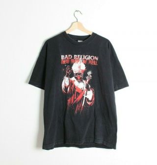 Bad Religion Maps Of Hell T Shirt Alstyle 100 Cotton Size Xl