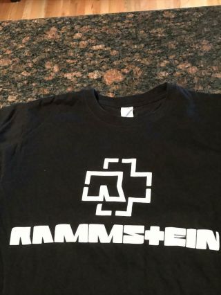 Rare 2016 Rammstein Chicago Open Air Concert Tour T - Shirt Hard To Find