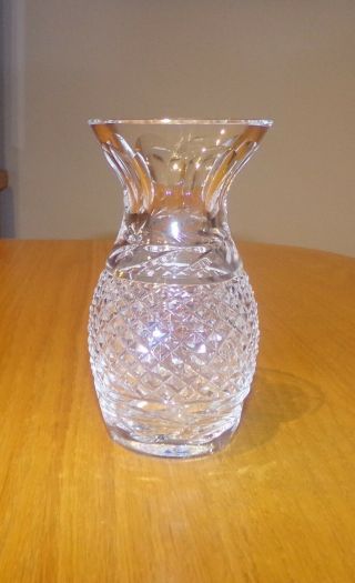 Waterford Crystal Ireland Glandore 5 1/2 " Flared Bud Vase Older Mark