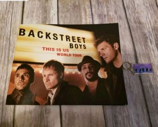 Backstreet Boys This Is Us World Tour Book Official Bsb Program & Keychain