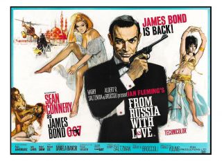 James Bond 007 From Russia With Love Connery Bumper Sticker Or Fridge Magnet