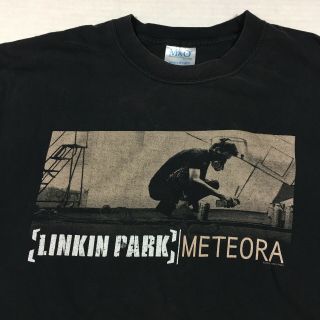 Linkin Park Meteora World Tour 2004 Black Double Sided Band T - Shirt Men’s Xl