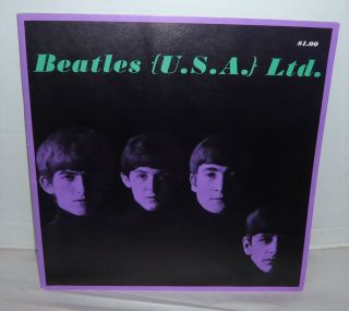 Vintage 1964 Beatles (u.  S.  A. ) Ltd.  Tour Book Program W/b&w Photos